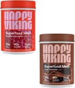 Happy Viking Chocolate and Strawberry Powder, by Venus Williams, 20G Protein, Low Carb, Keto, Vegan, Gluten-free, Superfoods, Complete Meal Replacement, 2 Canisters (24 oz. Katrs)