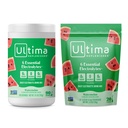 Ultima Replenisher Elektrolītu pulveris Dzēriens Sajauciet Bundle – Bezcukura – Arbūzs, 90 Kalpojiet konfektes un 20 Iepakojumi – 6 Elektrolīti un minerāli – Keto Friendly, Vegan, Non-GMO