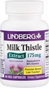 Lindberg Milk Thistle Extract 175 Mg, 60 Veģetārās kapsulas - standartizētas līdz 80% Silymarin
