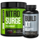 Jacked Factory Nitroķirurgs Pirmsdarbs Black Cherry & Build XT Muskuļu Building Bandle vīriešiem un sievietēm