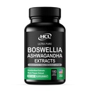Boswellia ekstrakts un Ashwagandha kapsulas 2000 mg - Strong Natural Support Tabletes 3 Mēnešu Piedāvājums - Piekrišana Boswellia Serrata 65% Boswellic Acid ar Ashwagandha pulvera papildinājums