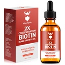 Augu augšanas eļļa - 2X Biotīna koncentrācija vīriešiem (2 oz) - Dabīgs ar arganu, jojobu un vitamīnu, augšanas mīkstinātājs, mitrinošais līdzeklis (Vanilla)