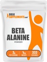 BulkSupplements.com Beta Alanine Powder - Beta-Alanine Papildinājums, pirmsdarbs Papildinājums - Neuzliesmojošs un lipeklis Bezmaksas, 3g uz vienu Kalpotāju, 1kg (2,2 mārciņas) (1. iepakojums)
