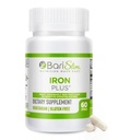 BariSlim Iron Plus kapsulas - formulētas pacientiem pēc svara zaudēšanas operācijas, tai skaitā kuņģa un zarnu trakta piedurknes – viegla gremošanas un visaptverošas veselības aprūpes atbalsts; 2 mēnešu piedāvājums (60 Kalpo)