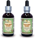 Tian Men Dong, Asparagus (Asparagus Cochinchinensis) Glicerīts, Žāvēts saknes pulveris Spirta-bezūdens šķidruma ekstrakts (Brand nosaukums: HerbalTerra, Proudly Made in USA) 2x2 fl.oz (2x60 ml)
