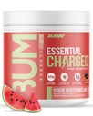 RAW Pre-Workout pulveris, essential CHARGED (Ātrais arbūzs) - Preworkout papildinājums vīriešiem un sievietēm - Atbalsta Focus, Mood & Performance - Kofeīns, Alpha-GPC, L-Citrulline, Beta Alanine (25 Kalpo)