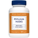 Vitamīnu veikals Psyllium Husks – Plantago Ovata Fiber papildinājums, kas atbalsta regularitāte un veselīgs holesterīns, 840 mg par apkalpo - bez lipekļa (600 kapsulas)
