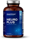 Neuro Plus Premium nootrops, kognitīvā uzlabošana, vitamīni atmiņai un fokusam, Garīgā skaidrība ar Bacopa ekstraktu, GABA, Huperzine A un DHA, 60 kapsulas