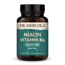 Dr. Mercola Niacin B3 vitamīns, 90 Pasniedzieni (270 tabletes), uztura bagātinātājs, Mini Tabs, Essential B vitamīns, ne-GMO