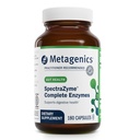 Metagēniskie līdzekļi SpectraZyme enzīmu komplekss - uz augu bāzes digestatīvie enzīmi proteīniem, taukiem un ogļhidrātiem Sadalījums - atbalsta gremošanas traucējumus, uzpūšanos un resnās zarnas veselību * - bez lipekļa, vegāna - 180 kapsulas