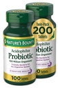 Dabas Bounty Acidophilus Probiotikas, Daily Probiotic Papildinājums, Gremošanas Veselība, 200 Tabletes, Twin Pack