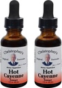 Christopher's Original Formulas Hot Cayenne Extract, 1 fl oz - Dabīgs augu papildinājums - Pack of 2