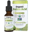Dr. Green Mom USDA Organiskās folijskābes pilieni - 500 μg vienā pilienā    -- Methylation Support B9 papildinājumi bērniem un pieaugušajiem -- atbalsta neiroloģisko funkciju, nervu sistēmas veselības un DNS sintēzi