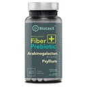 Psillijs Husk (Plantago ovata) + Arabinogalaktāns ≥95% – 660 mg, 60 Vegan kapsulas – Fiber Complex