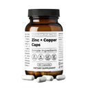 Santa Cruz Paleo, Cinka un vara minerālu papildinājums, augstas absorbcijas formula, cinka papildinājums ādai un matiem, L Metionīns, vara glikonāts, Trace Minerals, bez glutēna, Keto, Paleo, 60 kapsulas