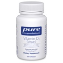 Tīra iekapsulēšanās D3 vitamīns Vegan                 - 120 kapsulas Skeleta- muskuļu, sirds un asinsvadu sistēmas, neirokognitīvās, šūnu un imūnās sistēmas