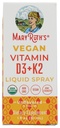 Mary Ruth organisko vitamīnu D3 Plus K2 Spray, 1 FZ