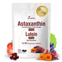 14-in-1 Astaksantīns 12mg un luteīns 40mg ar Zeaxanthin bagātinātājiem, 6 mēnešu piegādes, svaiga mikroaļģu avots, atbalsta acu, ādas, antioksidantu, locītavu, cirkulācijas veselības No-GMO Gluten Free 180 Softgels