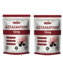 Astaksantīns 12mg Softgels ; dabiskais aļģu-serīta botāniskais ekstrakts (Haematococcus pluvialis)     ; Viegla norīšana, ne-GMO, 120 skaitīšana uz maisu (2)