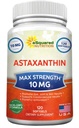 aSquared Nutrition Astaksantīna papildinājums - dabīgā astaksantīna tabletes no Haematococcus Pluvialis ekstrakts tīrai enerģijai - Max Strength 10mg - 120 Softgels