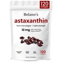 Belano astaksantīns 12 mg, astaksantīns Softgels, Premium astaksantīns Antioksidants Papildinājums 
