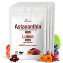 14-in-1 Astaksantīns 12 mg un luteīns 40 mg ar Zeaxanthin bagātinātājiem, 24 mēnešu piegādes, svaiga mikroaļģu avots, atbalsta acu, ādas, antioksidantu, locītavu, cirkulācijas veselību, ne-GMO, bez lipekļa, 4 Bag