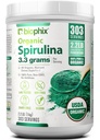 Biophix Organic Spirulina pulveris, 2.2 Lbs 100% Pure Spirulina Blue Green Algae pulveris, vegāns, ne-ĢMO, ne-apstarots, USDA Sertificēts, Labākais proteīns Superfood