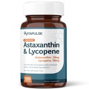 Astaksantīns 24 mg ar Lycopene 50 mg papildinājumu, 100 Veģetārās kapsulas, bez GMO, bez lipekļa
