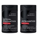 Sports Research® Eye Support - 20 mg Luteīns + 4 mg Zeaksantīns Izgatavots ar Lute-Gen® un 6 mg astaksantīna pielikumu no Islandes Astalif (120 softgels katrs)