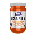 NOW Foods Sports Nutrition, BCAA (Bruņotās ķēdes aminoskābes) Big 6, Vīnogu Flavor, 600 Grams