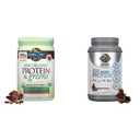 Dārzs Life, Pulveris Olbaltumvielas Greens Šokolādes Organic, 22 Ounce & Organic Vegan Sport Protein Pulveris, Šokolāde - Probiotikas, BCAAs, 30g