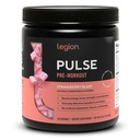 LEGION Pulss - visi dabiskie slāpekļa oksīds pirms treniņa Dzēriens Boost Enerģija, bez kreatīna, dabiski saldināts, Beta Alanine, Citrulline, Alpha GPC (Zemeņu domnas)