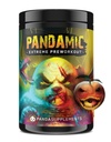 Pazemes Bio LabsTM Panda Supps - Pandamic Extreme pirmsdarbs V2: Fokuss, sūknis un enerģija vīriešiem un sievietēm (25 Kalpo)(Peach Gummy Rings)
