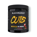 BLACKMARKET CUTS Pre Workout - aromatizēta enerģija pulverveida dzērienu maisījums vīriešiem un sievietēm, Great muskuļu definīcija, termogēns, bez kreatīnu (Ūdensmēlene, 30 Kalpo)