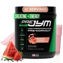 Pre JYM Bez arbūza zemeņu pirmsstrādāšanas pulveris, kreatīns, nav kofeīna, citrulīns, betaīns, BCAA's, Taurīns, Alpha-GPC, Huperzine, 30 Kalpo