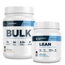 Caurspīdīgs laboratorijas Bulk Pre-Workout (30 Kalpo, Persiku Mango) & Lean Pre-Workout (30 Kalpo, Zilā Avenes)