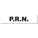 P.R.N. Medication Labels - 500 Labels/Roll, 0.375" x 1.625", Permanent Adhesive - Pharmacy & Medical Stickers - Bright White with Bold Text - 1" Core - LabelValue