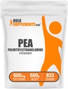 BulkSupplements.com Palmitoyletanolamide Powder - Pea Papildinājums, Palmitoyletanolamide for Immmune Support - Gluten Free, 600mg per Serving, 500g (1,1 lbs) (1. iepakojums)