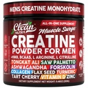 Tīrs Nutra Creatine Pulveris vīriešiem + HMB BCAA L Arginine L Citrulline Tongkat Ali Saw Palmetto Ashwagandha kolagēns Linu sēklas Turmeric Pirms treniņa Stevia Nitric Oxide L Glutamine Aminoskābes