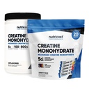 Nutricost Mikronizēts kreatīnmonohidrāts 500 Grams un 20 Stickpacks (Variety) Paka