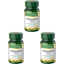Dabas bounty vitamīns C + cinks, vitamīnu piedevas, atbalsta imūno veselību, 60 mg, 60 tabletes (iepakojums no 3)