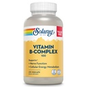 SOLARAY B vitamīna komplekss 100mg - Celulārā enerģija, nervu un sirds veselības atbalsts - Visi 8 B kompleksie vitamīni - vitamīns B12, B1, B2, B3, B6, niacīns, folijskābe un biotīns - Vegan, 275 Servējumi