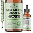 TrueSeaMoss 3000mg Irish Sea Moss Pilieni ar dadzis Saknes & Bladderwrack gremošanas sistēmu un muskuļu atgūšanas atbalsts - 2 Fl Oz Apple NW1