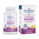 Nordic Naturals Omega Woman | 500 Mg Omega-3 Fish Oil Omega 6 GLA & 800 Mg Evening Primrose Oil | Omega 3 For Women Supports Radiant Skin & Hormonal Balance | Fish Oil Lemon Flavour 120 Softgels