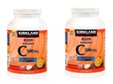 Kirkland C vitamīns (500 mg), Tangy Orange, košļājamās tabletes, 500 skaitļa (2 iepakojumi)