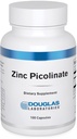 Douglas Laboratories Cinka pikolināts - 50 mg cinka - Imūnsistēmai, antioksidantiem un ādai - kāpurķēžu minerālu piedevas - 100 kapsulas