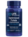 Optimizēts folijāts – L-metilfolāts – Sirds un smadzeņu atbalsts, Veselīgs Homocitīna līmenis – Bez GMO, bez lipekļa, veģetārs – 1700 μg DFE, 100 Veģetārs Tabletes
