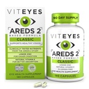 Viteyes AREDS 2 acu vitamīni, klasiskais makulas atbalsts, bez alerģiju izraisošas kapsulas, ar dabisko E vitamīnu, C vitamīnu, cinku, varu, luteīnu un zeaksantīnu, acu ārsts uzticas, ražots ASV, 180 Ct