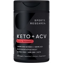 Sports Research® Keto Plus ACV kapsulas - Uzturs ar 500mg Apple Sidra Etiķis & 1500mg goBHB® eksogēniem ketoniem - bez lipekļa un Keto Sertificēts - 120 Veggie kapsulas