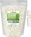 XPRS Nutra Size 00 Tukšas kapsulas - 1000 Skaitīt Tukšas Vegan Kapsulas - Veģetārs Tabletes - DIY Dārzeņu Kapsulas Pildīt - Veggie Pill Caps for Do-T-T-T-T-T-T-T-T-T-T-T-T